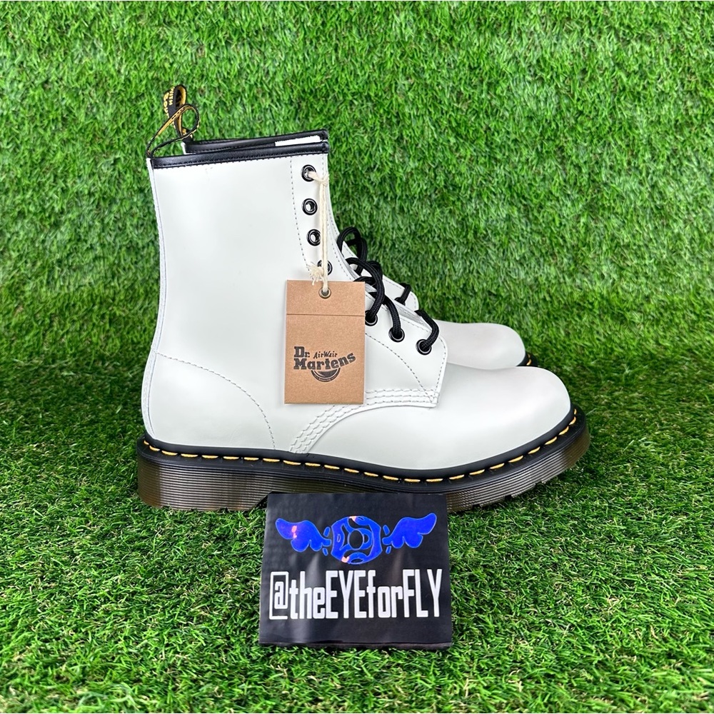NEW Dr. Martens 1460 “Smooth White” Leather Combat Boots